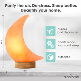 d'aplomb wood base supports the lamp with rustic-modern style.