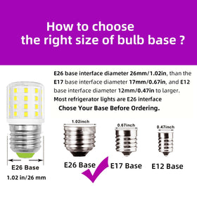 DAPSHU daylight 6000K fridge bulb for bright, clear illumination.
