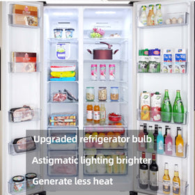 DAPSHU fridge light with E26 base for easy replacement.
