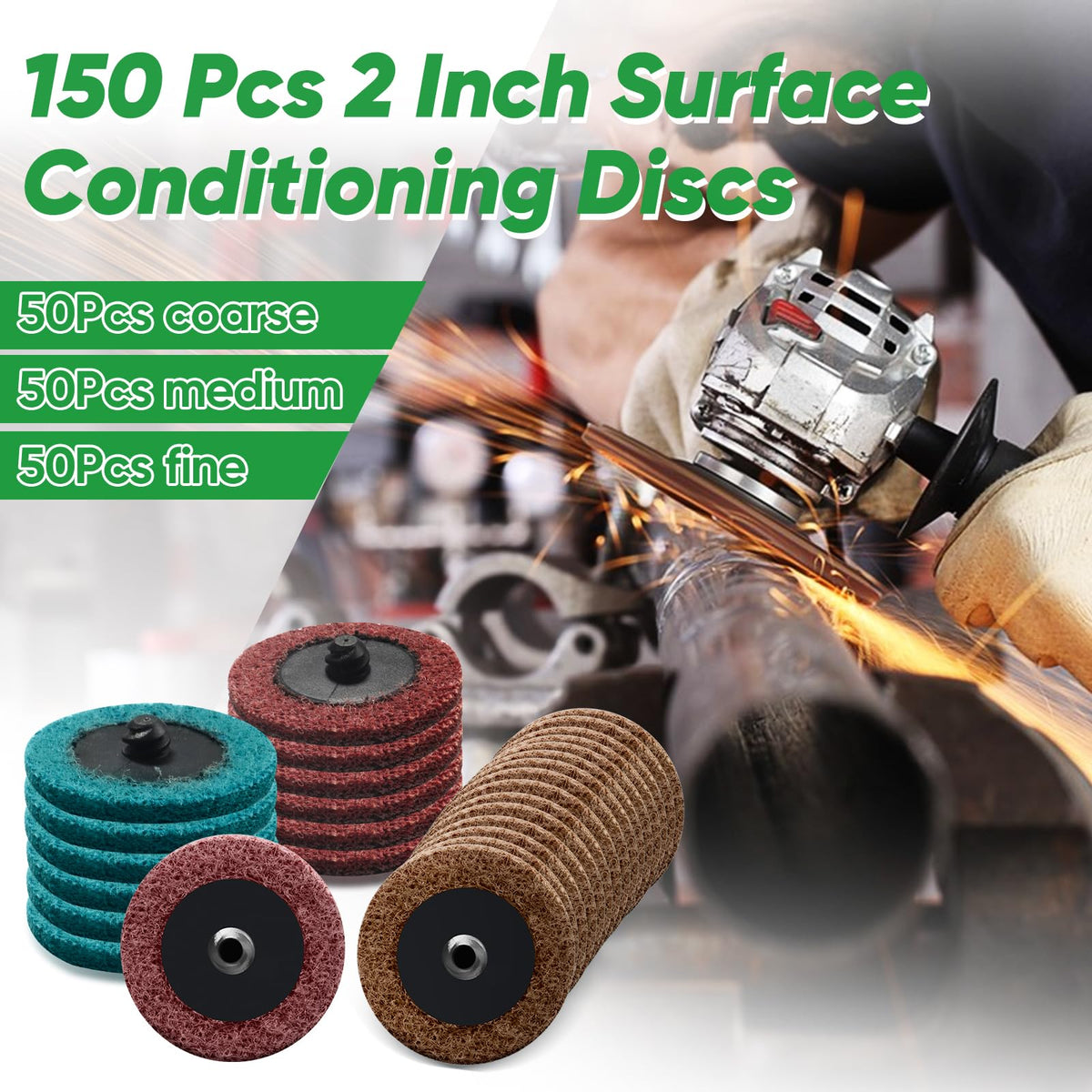 Dapuri 2inch sanding disc quick change enables fast swaps during prep