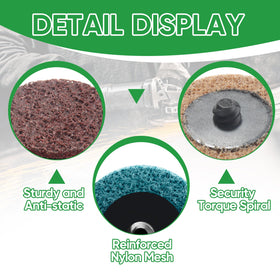 Dapuri stainless steel finishing disc helps prep metal surfaces evenly