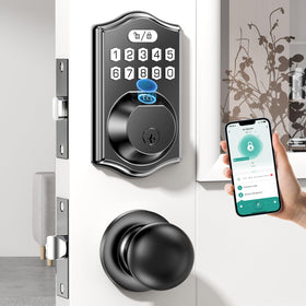 Darawf keypad deadbolt front door AI fingerprint for fast home access