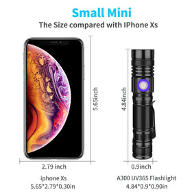 DARKBEAM UV 395nm uses adjustable focus for precise inspection.