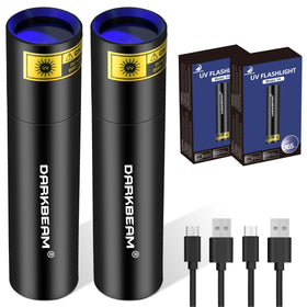 Darkbeam UV flashlight 365nm compact for quick stain detection and hidden fluorescence checks.