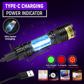 DARKDAWN adjustable focus beam to pinpoint areas.