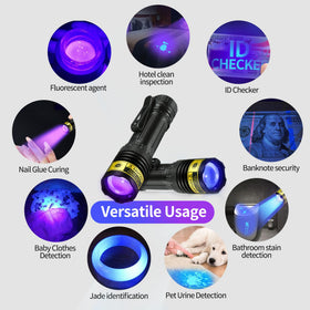 DARKDAWN resin curing and UV-reactive materials light.