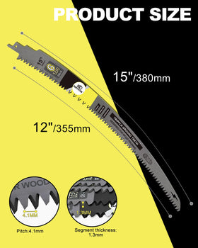 DARTOTEK curved-edge 6TPI blade designed for smooth pruning.