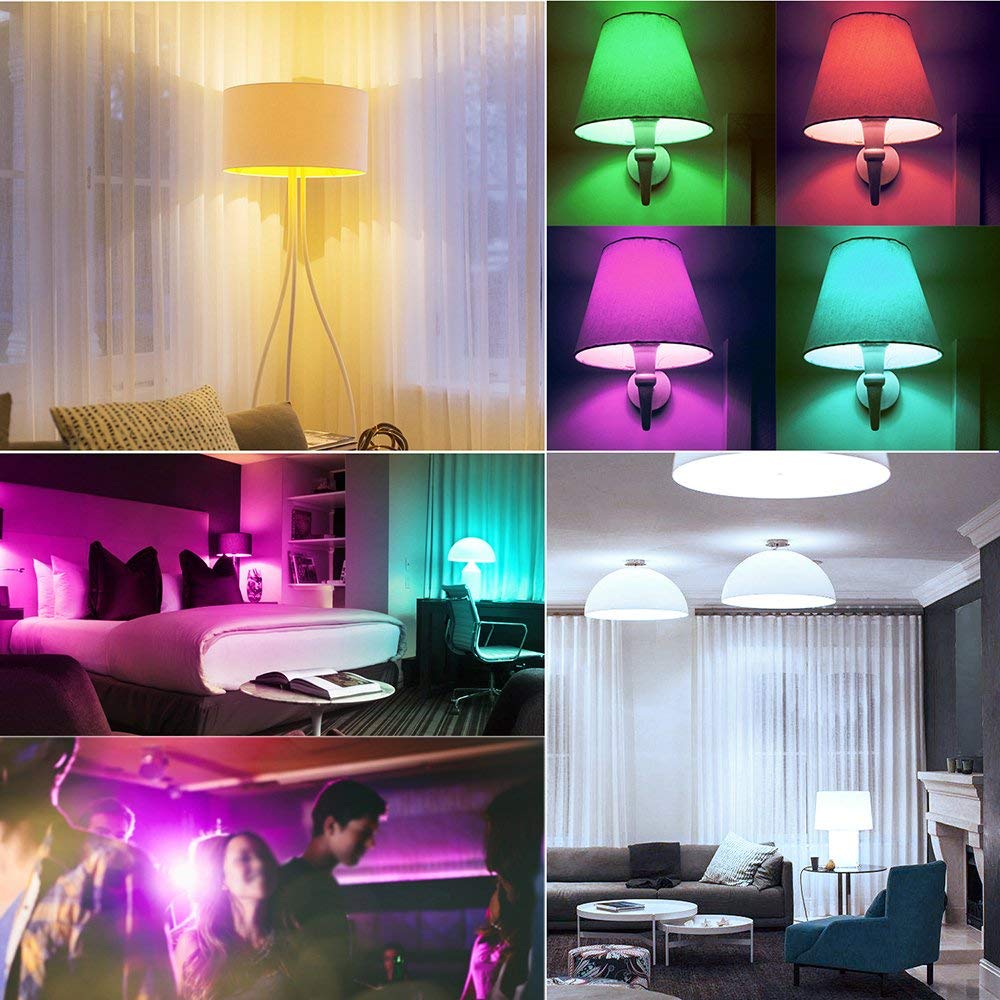DASINKO smooth mode cycles colors for ambient mood lighting
