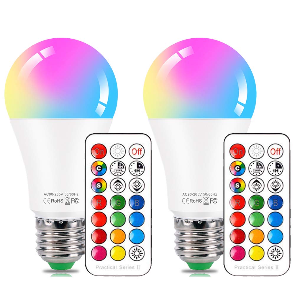 DASINKO color-changing bulb with remote for quick mood lighting