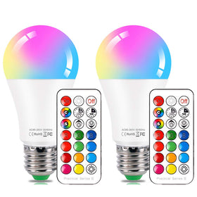 DASINKO color-changing bulb with remote for quick mood lighting