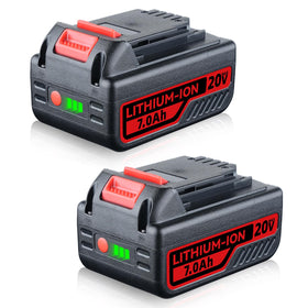 DASNITE 2Pack 7.0Ah LB2X4020 battery pack for longer tool runtime.