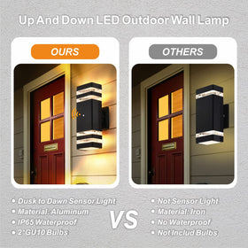 DASTOR 3000K warm white bulbs deliver inviting glow for patios and doorways.