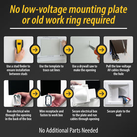 Durable housing protects connections and keeps wiring tidy.