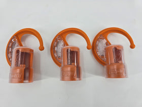 DAULT heavy-duty wall hooks securely hold Stihl Kombi attachments in a busy workspace