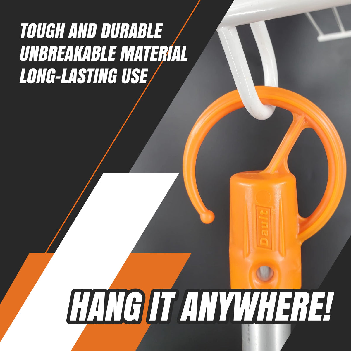 DAULT secure wall hanger system for garage organization