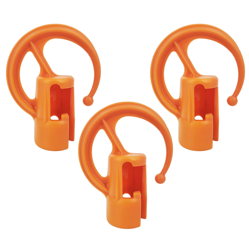 DAULT 3-pack wall-mounted hooks organize Stihl Kombi attachments for quick access