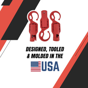 DAULT wall-mount utility hooks save vertical space and keep Milwaukee attachments visible