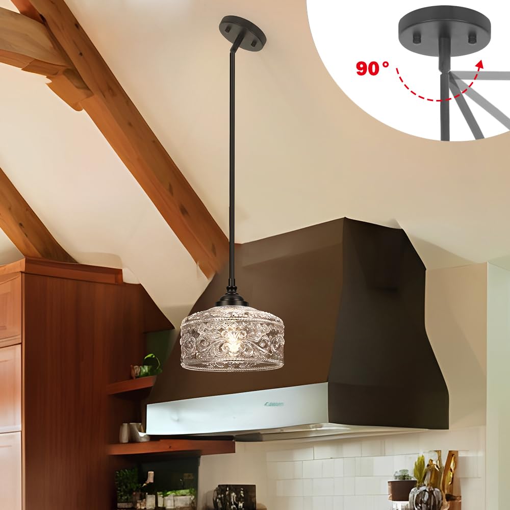 Daunton dual-mount pendant suits low ceilings or high spaces with style.