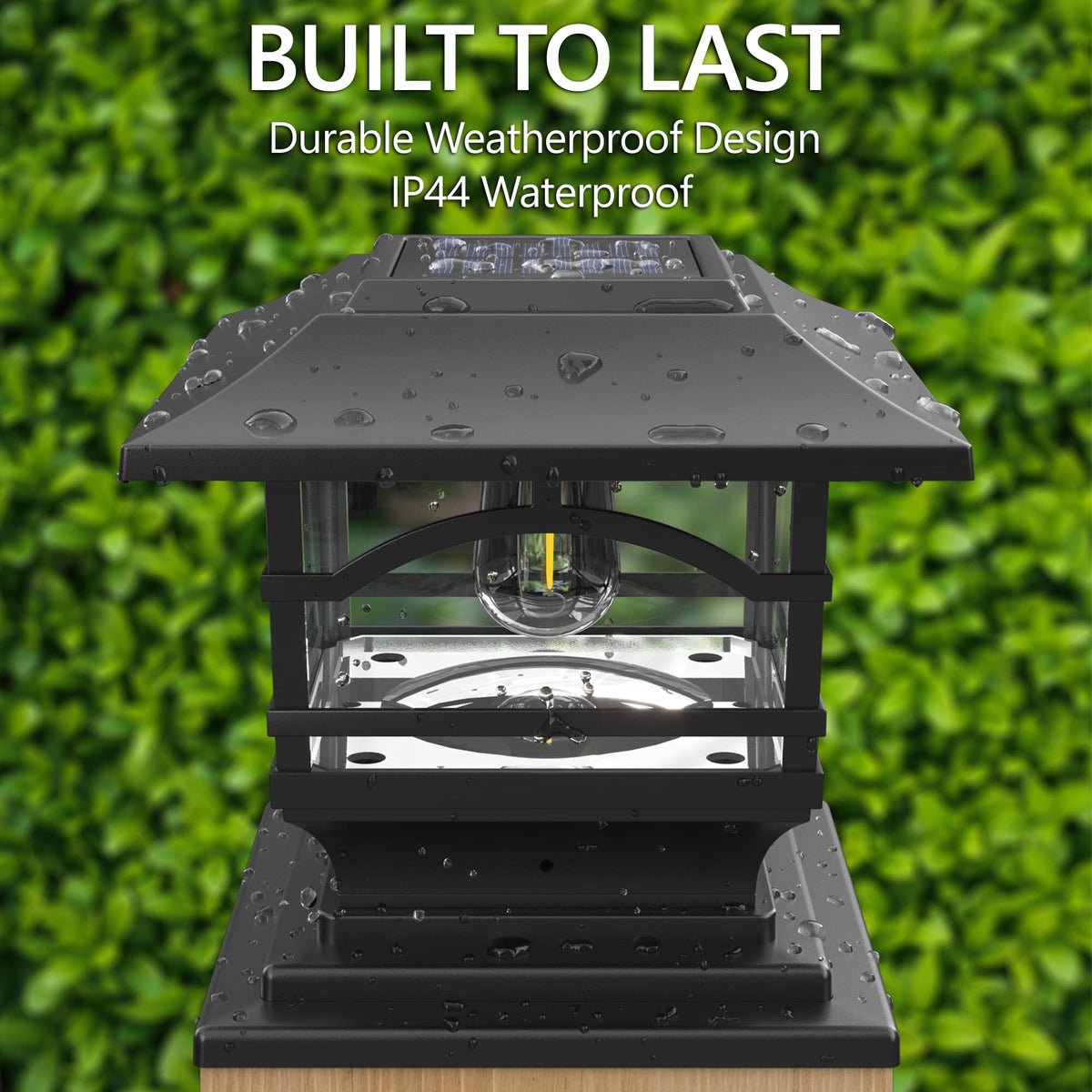 Davinci Lighting Edison post cap packaging shows two-pack convenience for easy replacement.