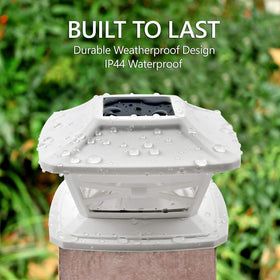 Davinci Lighting Flexfit at dusk lights a fence line for ambient safety