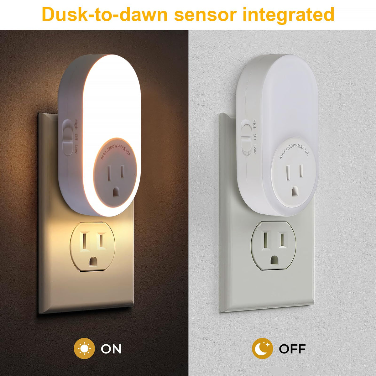 Dawnrise dusk-to-dawn sensor guides you with automatic illumination.