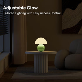 Dawnwake modern glass desk lamp fits living rooms and nurseries.