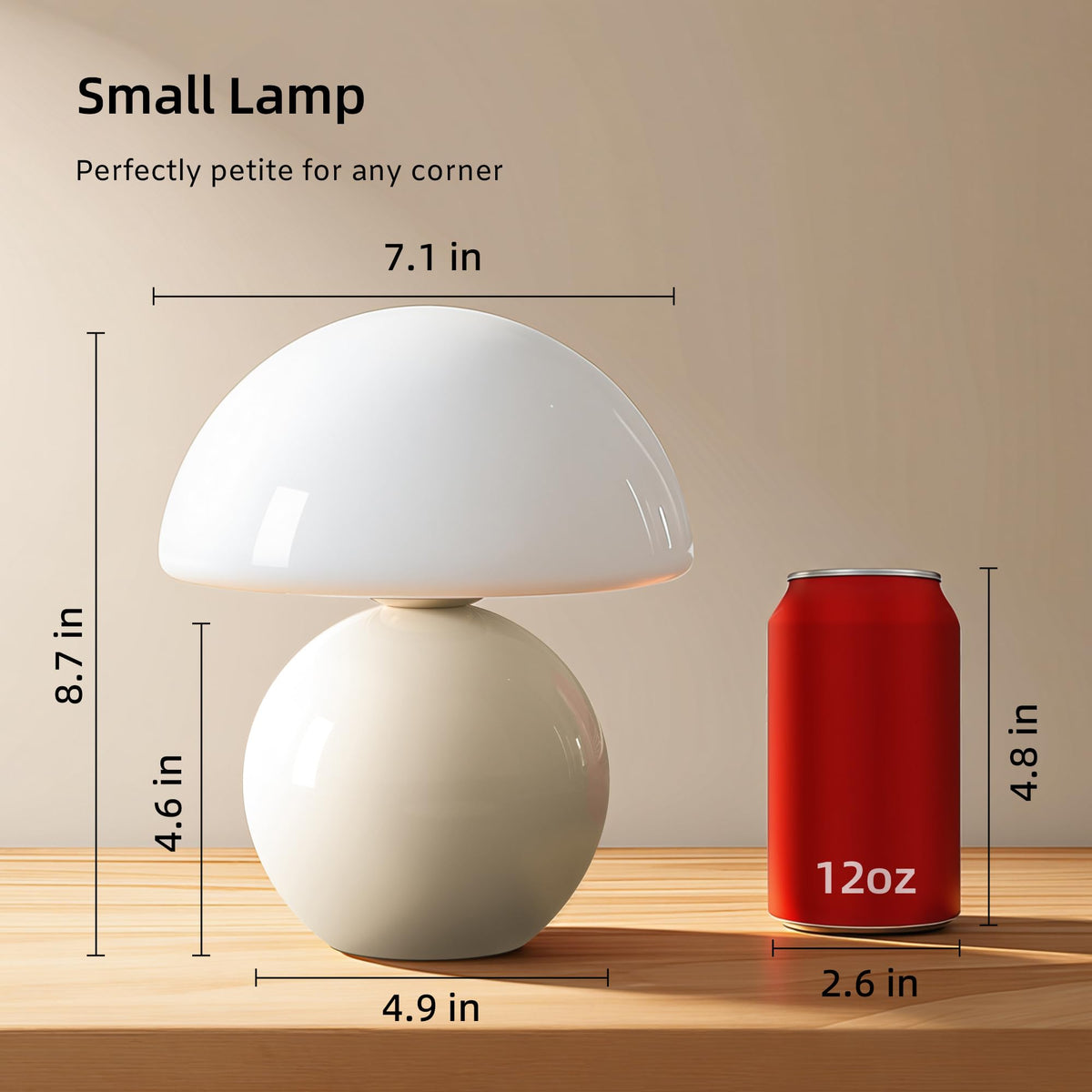 Dawnwake modern glass desk lamp adds elegant focal point