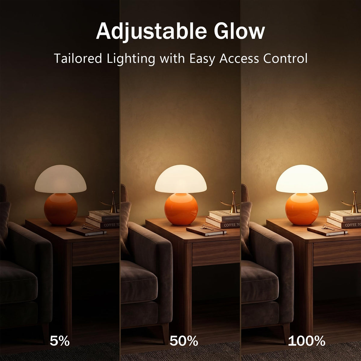 Dawnwake lamp close-up reveals hand-blown glass texture