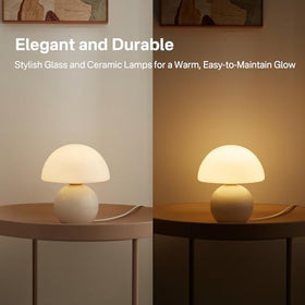 Dawnwake table lamp offers stepless dimming with included G9X1 LED bulb