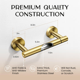 Day Moon Designs gold finish resists scratches and cleans easily.