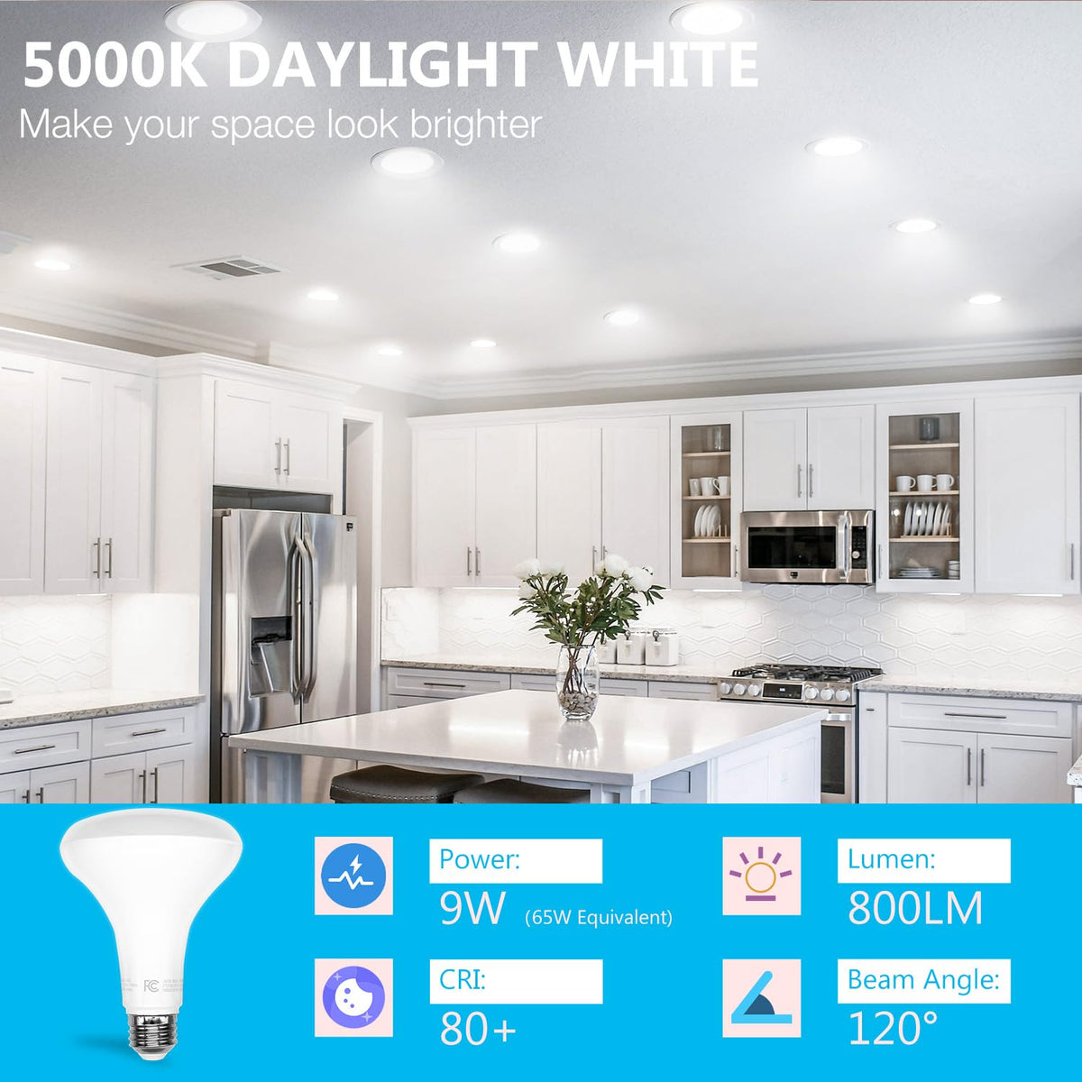 DAYBETTER BR30 bulb dimming test demonstrates smooth brightness control