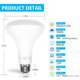 DAYBETTER BR30 bulb suitable for living room setup and practical use