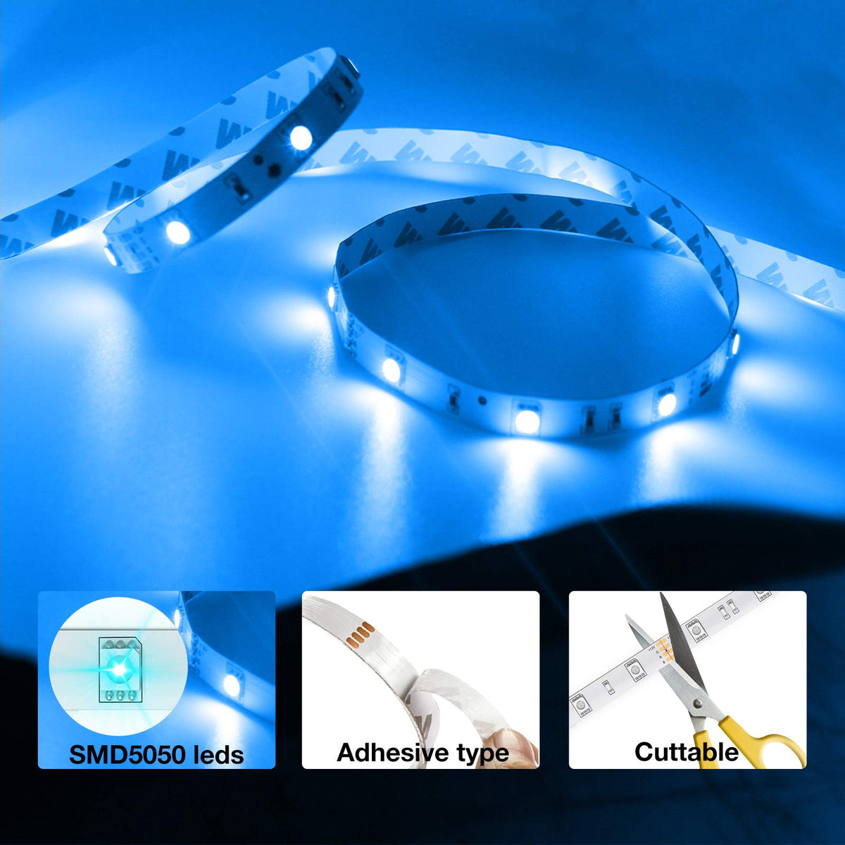 DAYBETTER strip showing cutting points for length customization