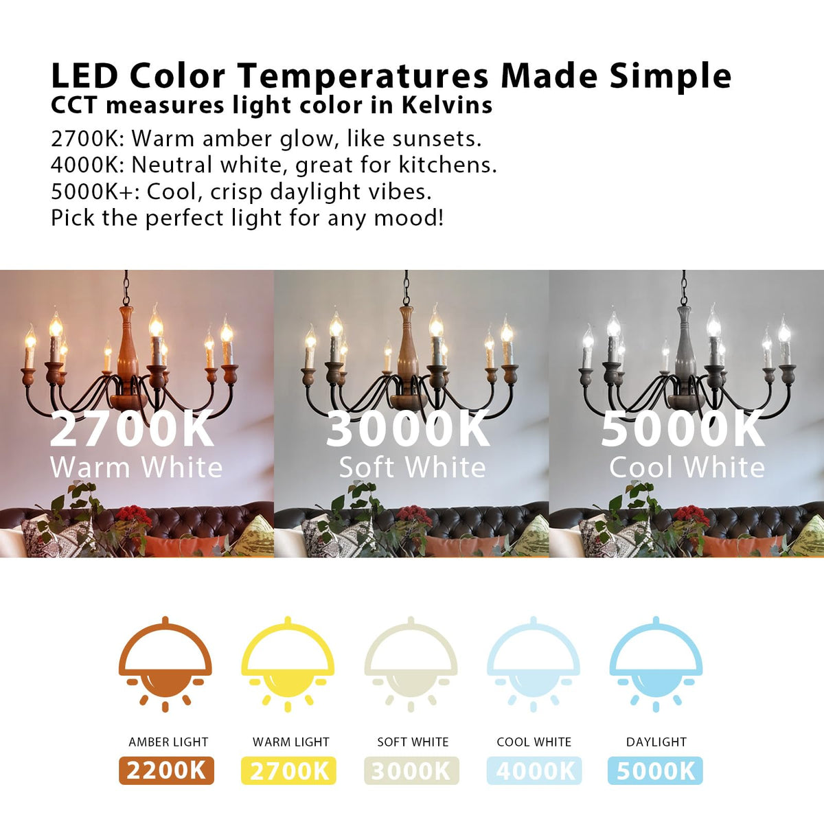 Daybetter E12 LED bulb 12-pack for multiple fixtures