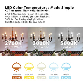 Daybetter E12 LED bulb 12-pack for multiple fixtures