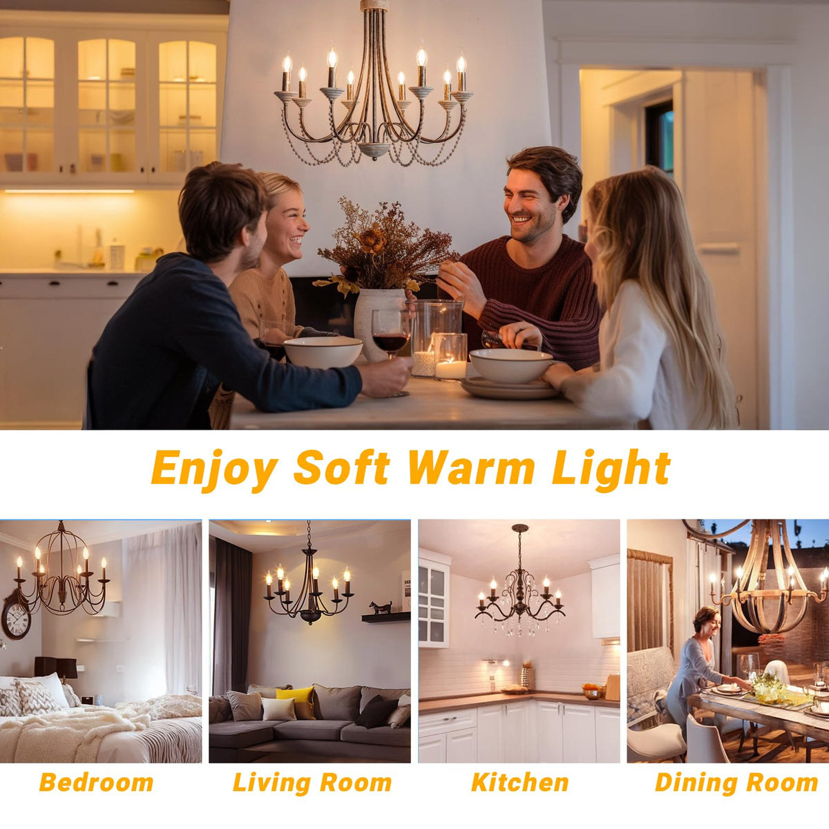 Daybetter E12 LED bulb includes safety ring for safe installation