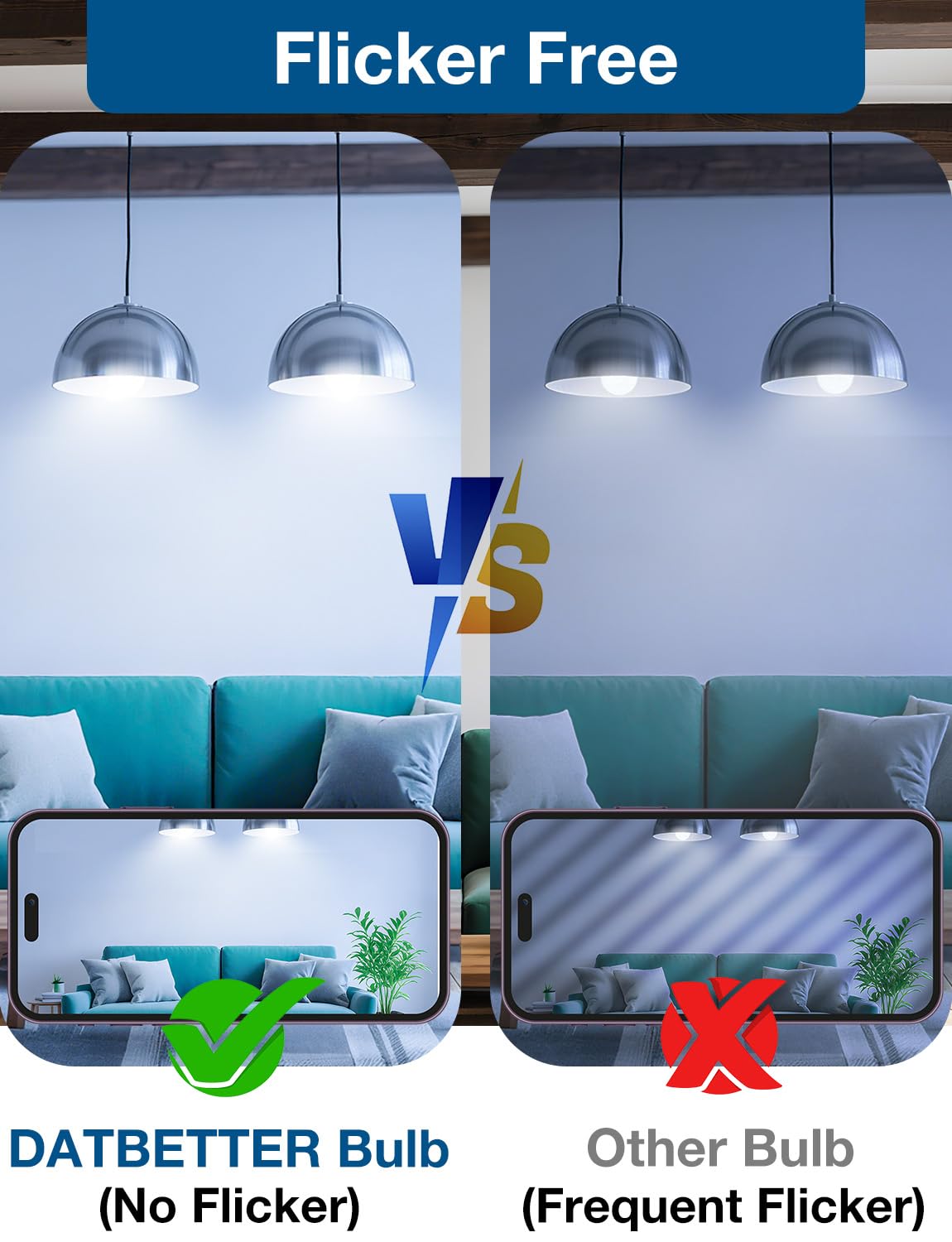 DAYBETTER eye-care lights reducing flicker for daily use