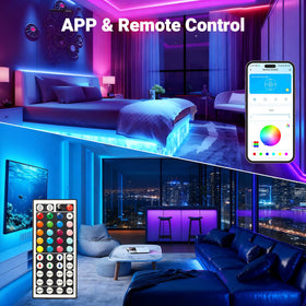 DAYBETTER LED strip decorates the living room with vibrant color options