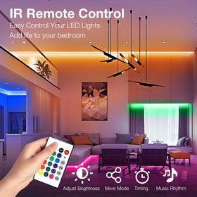 DAYBETTER LED strip lights app control mode enables easy color changes.