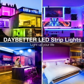 DAYBETTER LED strip lights party-wedding setup adds colorful atmosphere.