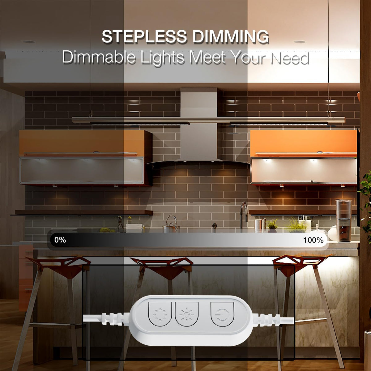 DAYBETTER dimmer-controlled LED strip for adjustable brightness