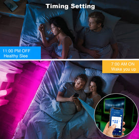 DayBetter LED strip double-adhesive backing ensures secure, long-lasting installation.