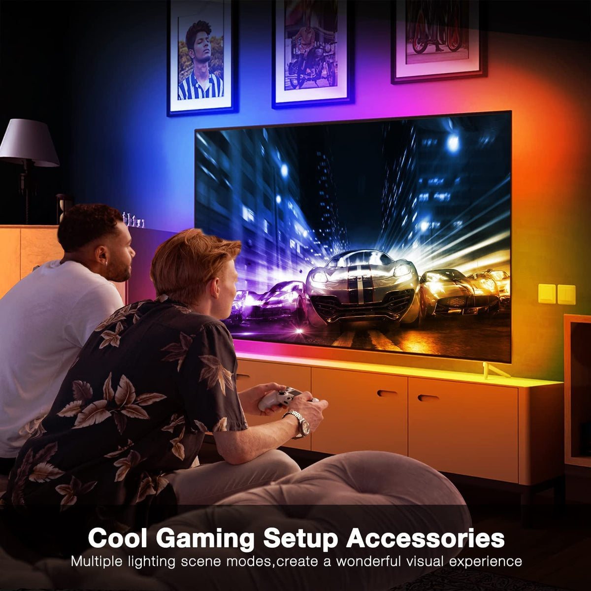 DAYBETTER LED strip easy install with cut marks for flexible layouts.