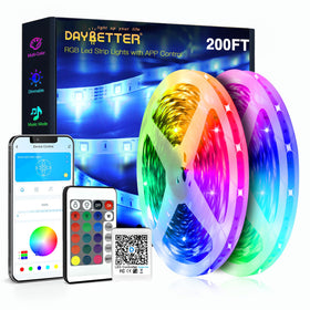 DAYBETTER LED strip lights 200 ft bundle for seamless room-wide illumination