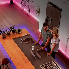DAYBETTER LED strip lights two 100 ft rolls enable long-run decorating
