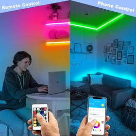 DayBetter LED strip remote control for quick, on-demand brightness and color changes.