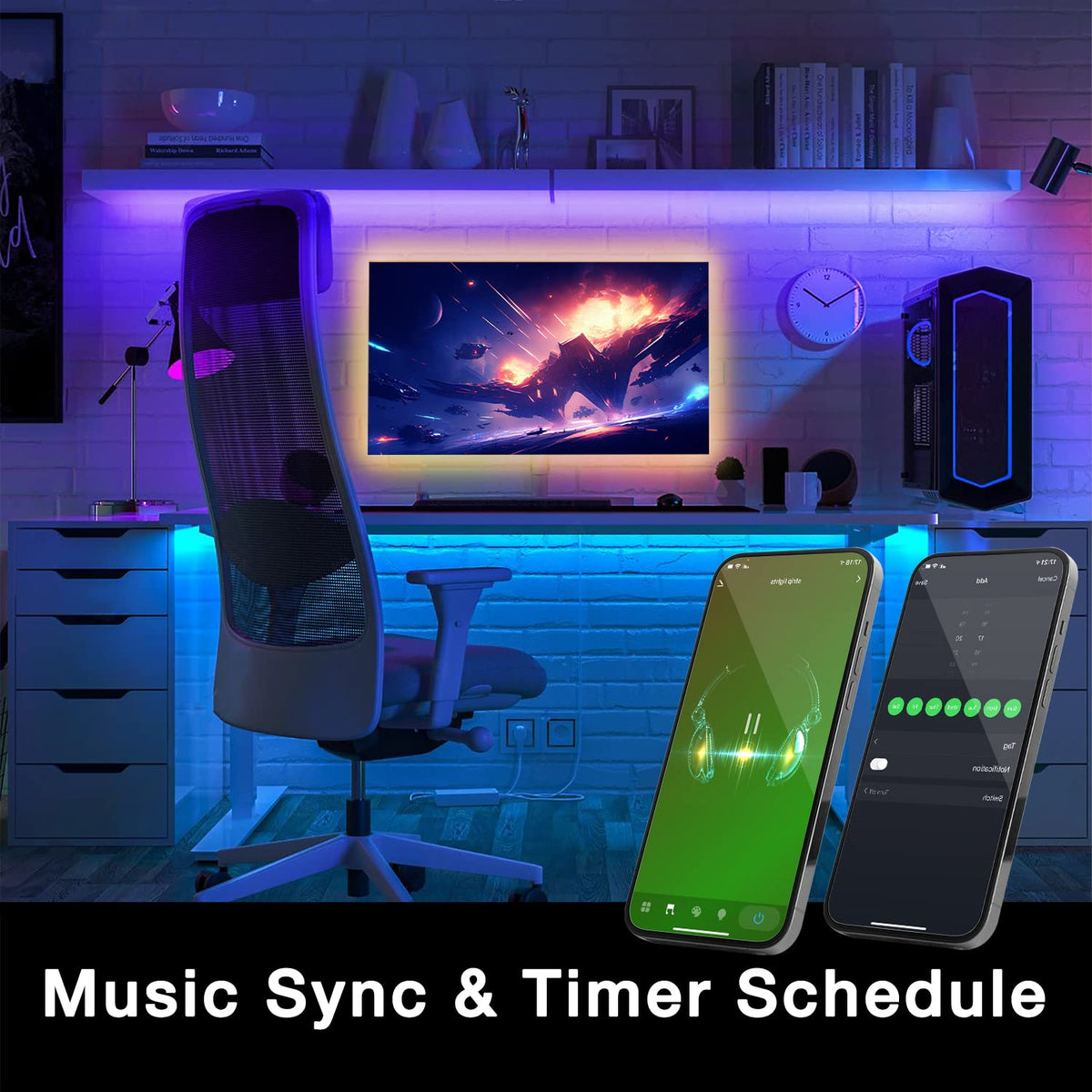 DAYBETTER RGB LED strip offers vivid color-changing lighting