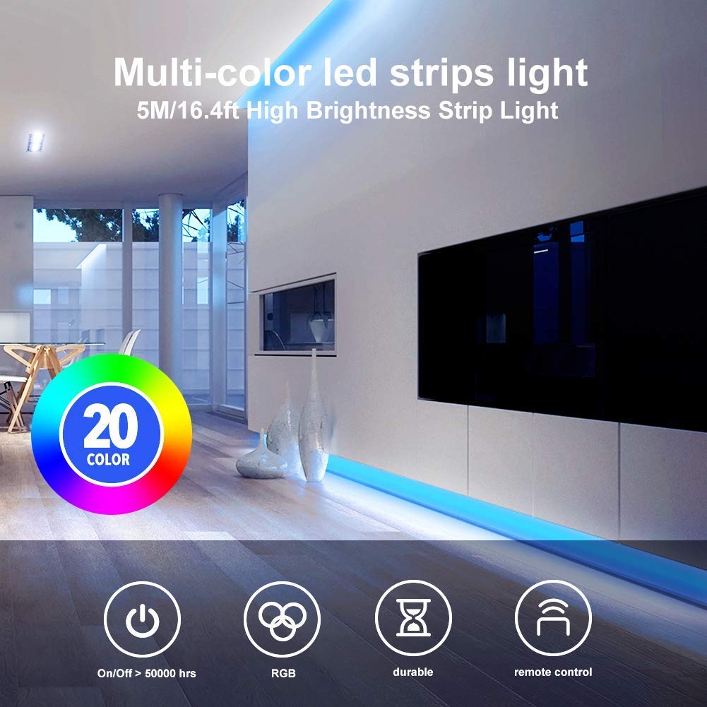 DayBETTER strip creates cozy room ambience across living room and bedroom.