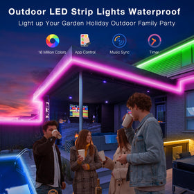 DAYBETTER LED strip with app control for easy color and brightness changes.