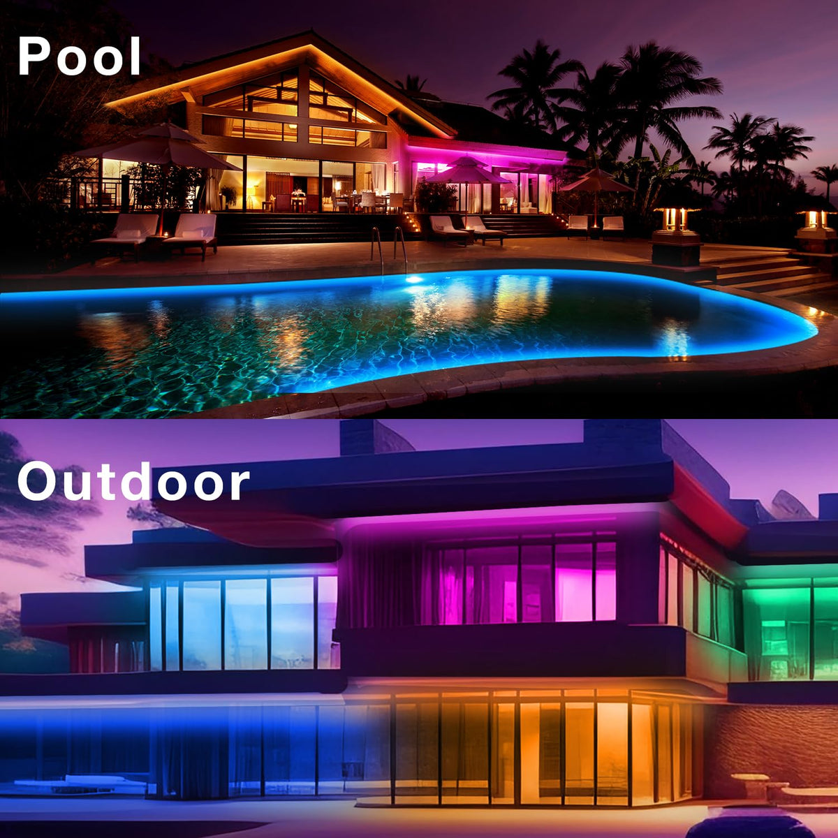 DAYBETTER low-voltage power adapter supports safe outdoor lighting.